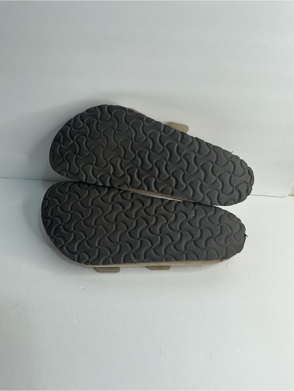 Birkenstock Arizona Taupe Suede Slides Cork Sandals Women’s 8 - Picture 6 of 6